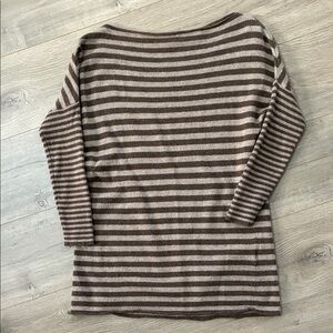 Alice & Olivia Striped Wool and Cashmere Sweater